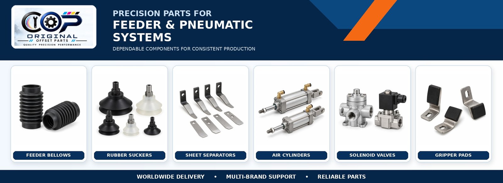Feeder and pneumatic system parts